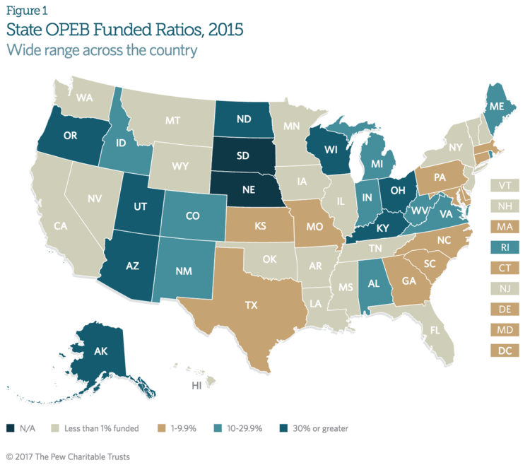 State OPEB Funded Ratios, 2015